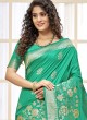 Rama Green Art Silk saree